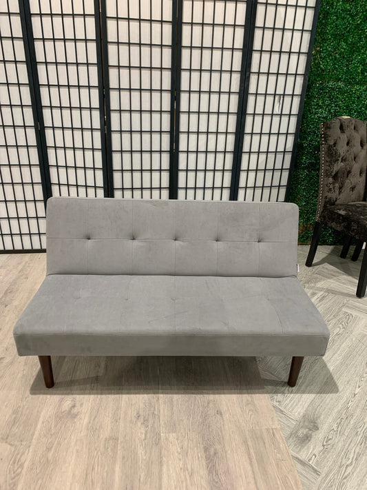 Small Convertible Grey Linen Sofa Bed