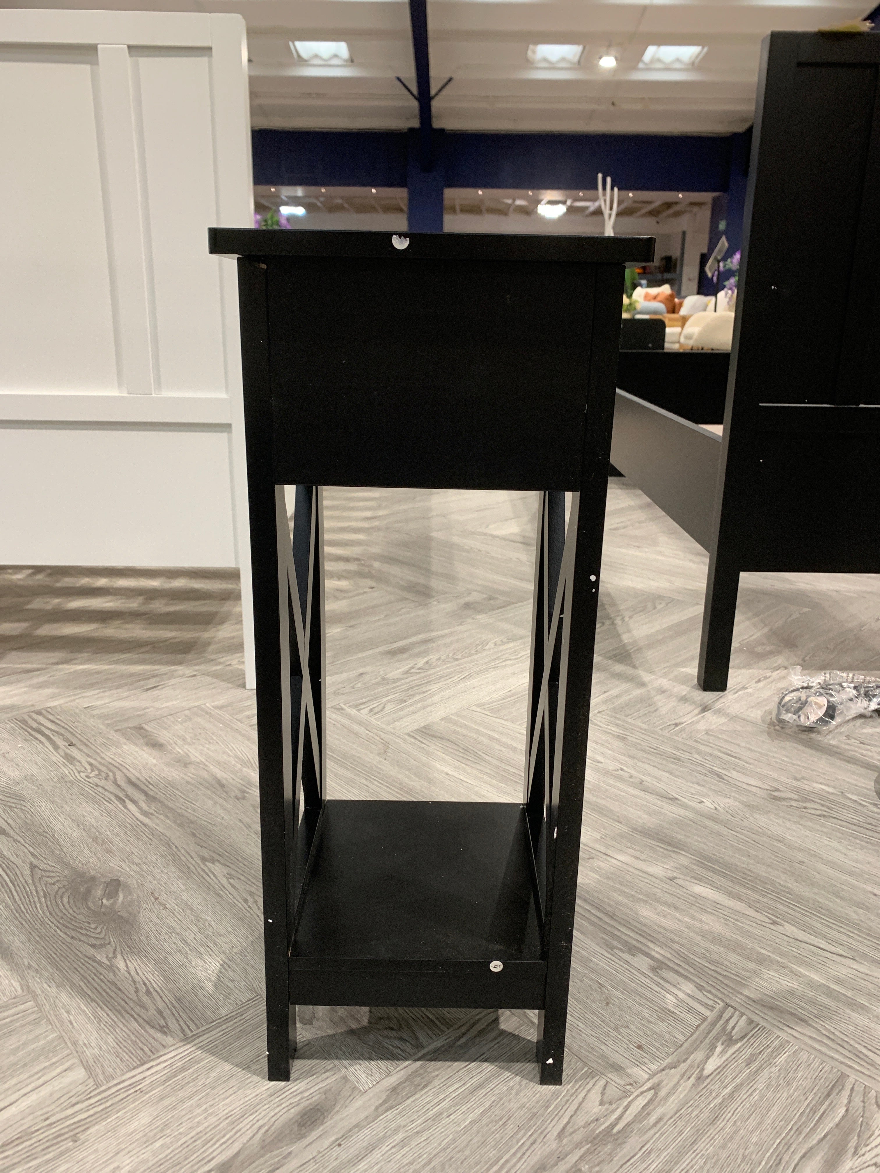 Wooden One Drawer Slim Console Side Table