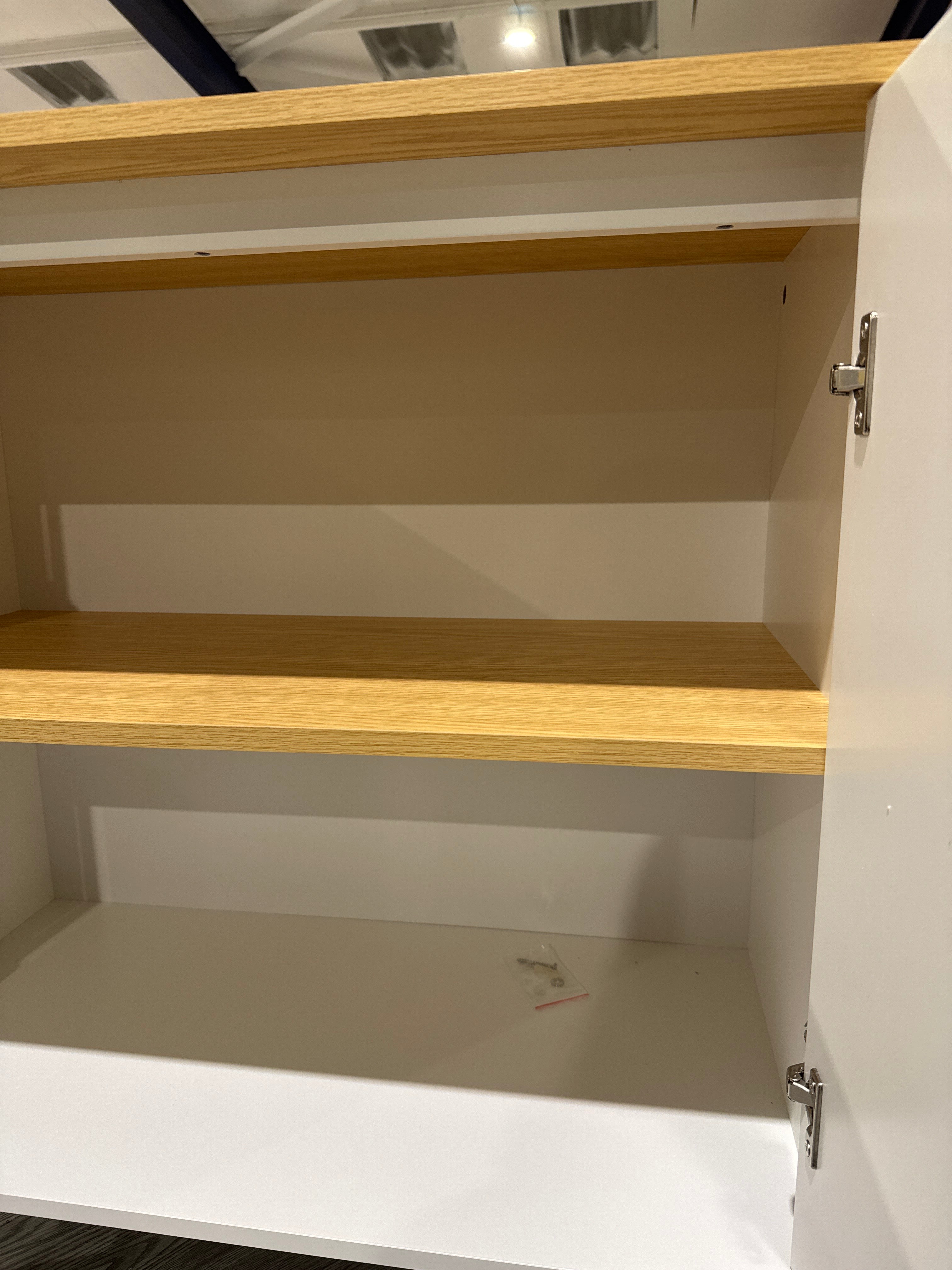 Simple-Styled White Wooden Cabinet Sideboard Storage