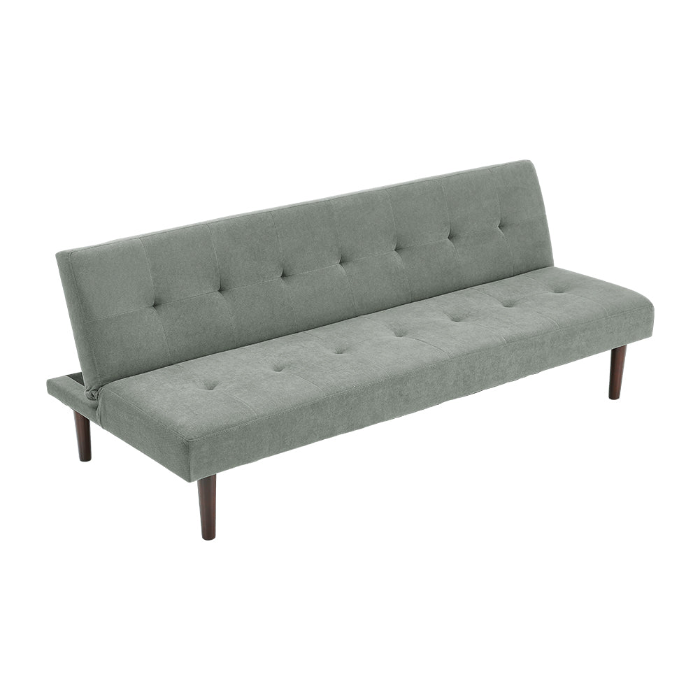 New Convertible Upholstered Sofa Bed Grey