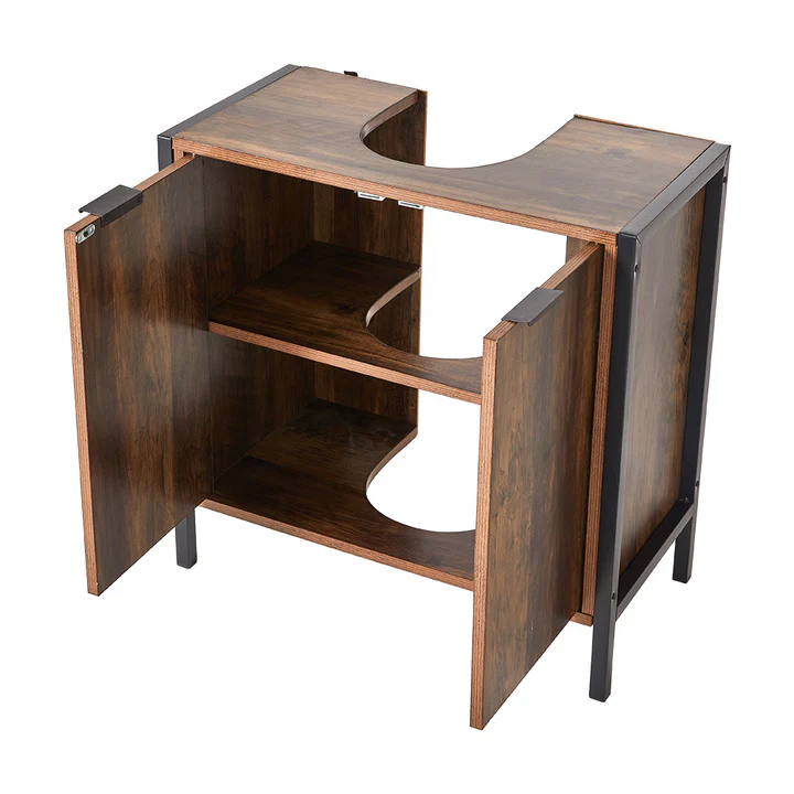 60cm H Double Door U-Shaped Under Sink Cabinet