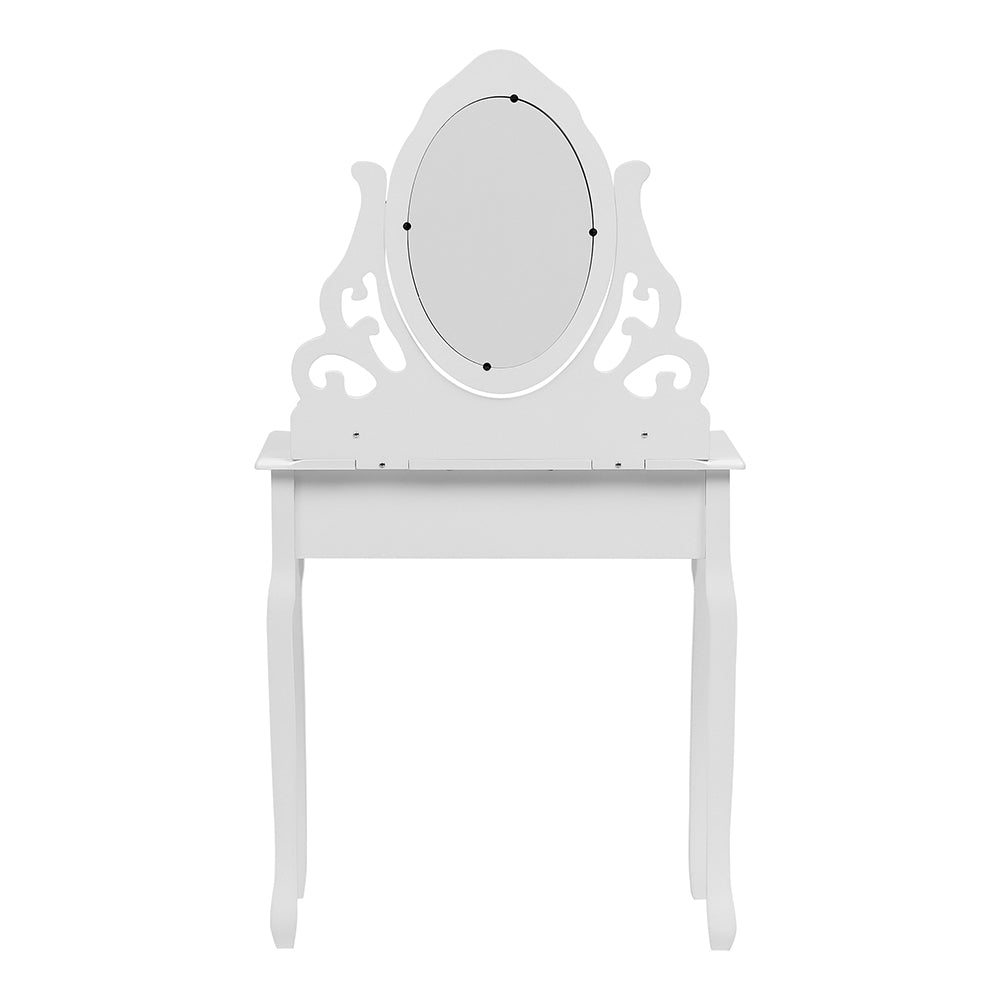 Makeup Vanity Desk with Mirror and Stool