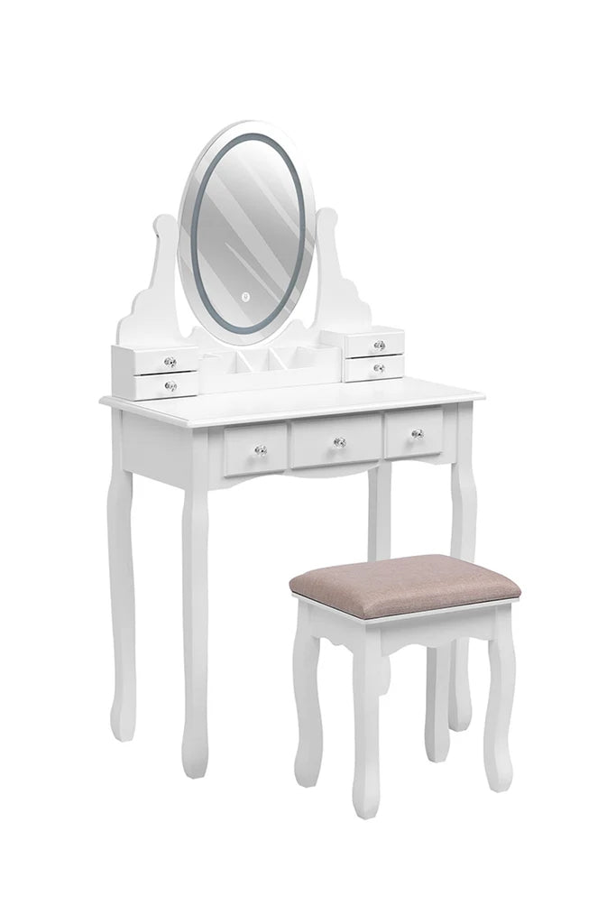 Makeup Vanity Desk Set with LED Lighting