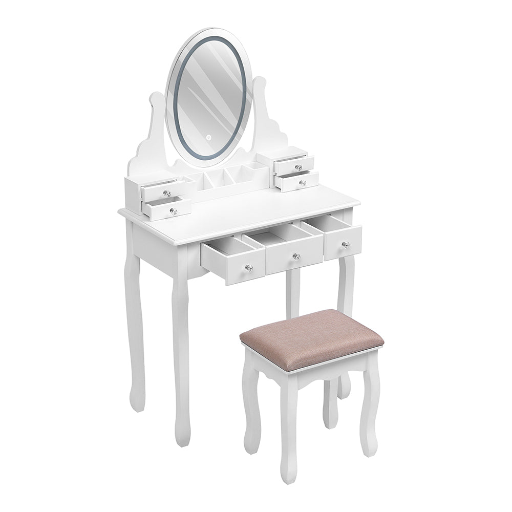 Makeup Vanity Desk Set with LED Lighting