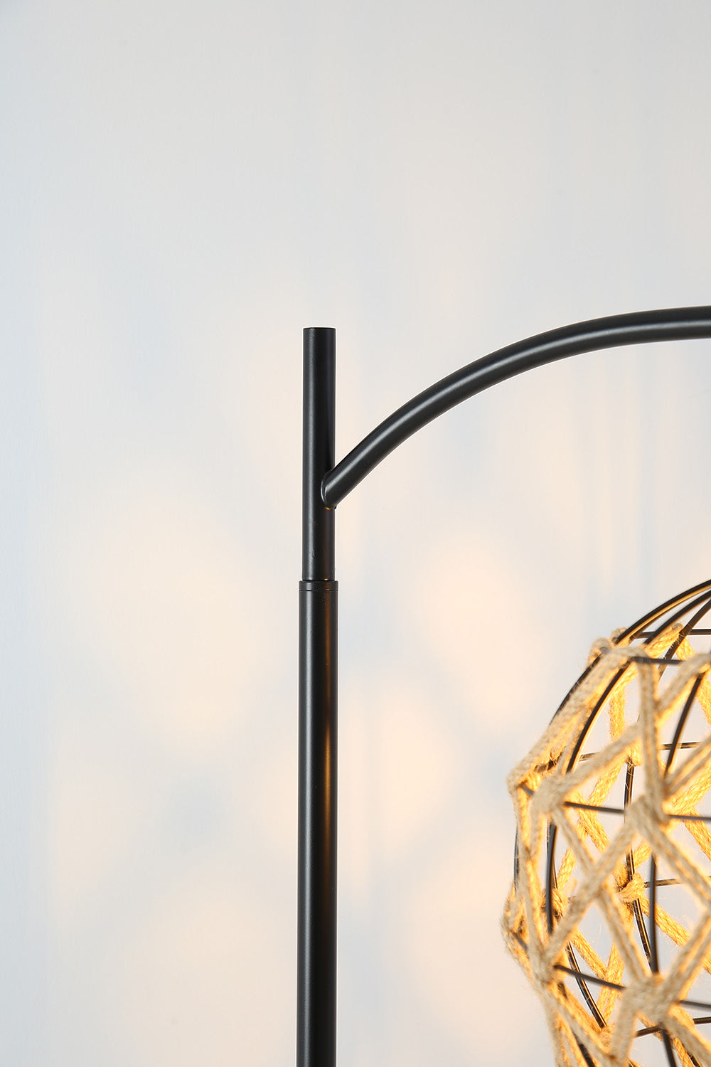 Modern Floor Lamp with Spherical Shade