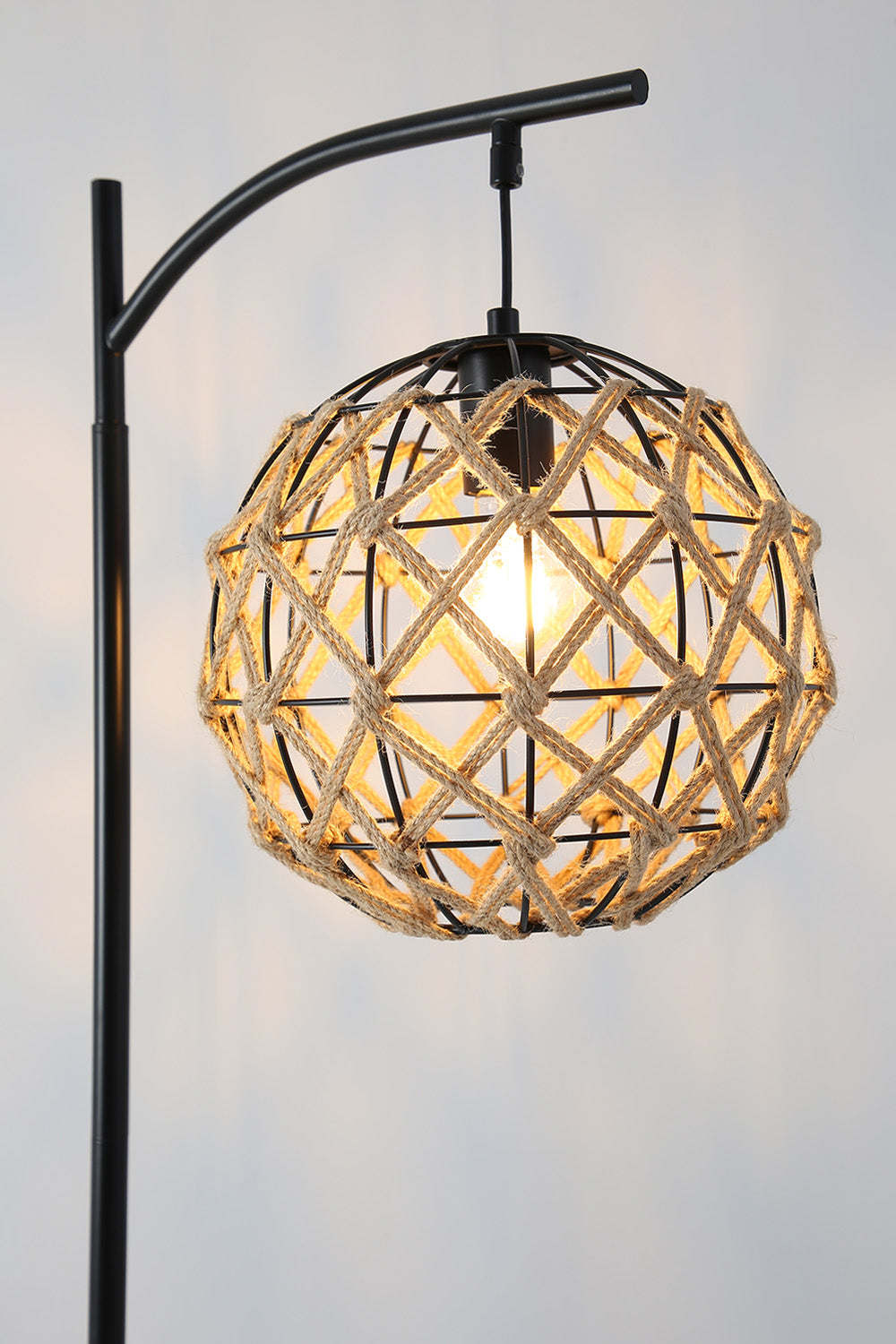 Modern Floor Lamp with Spherical Shade