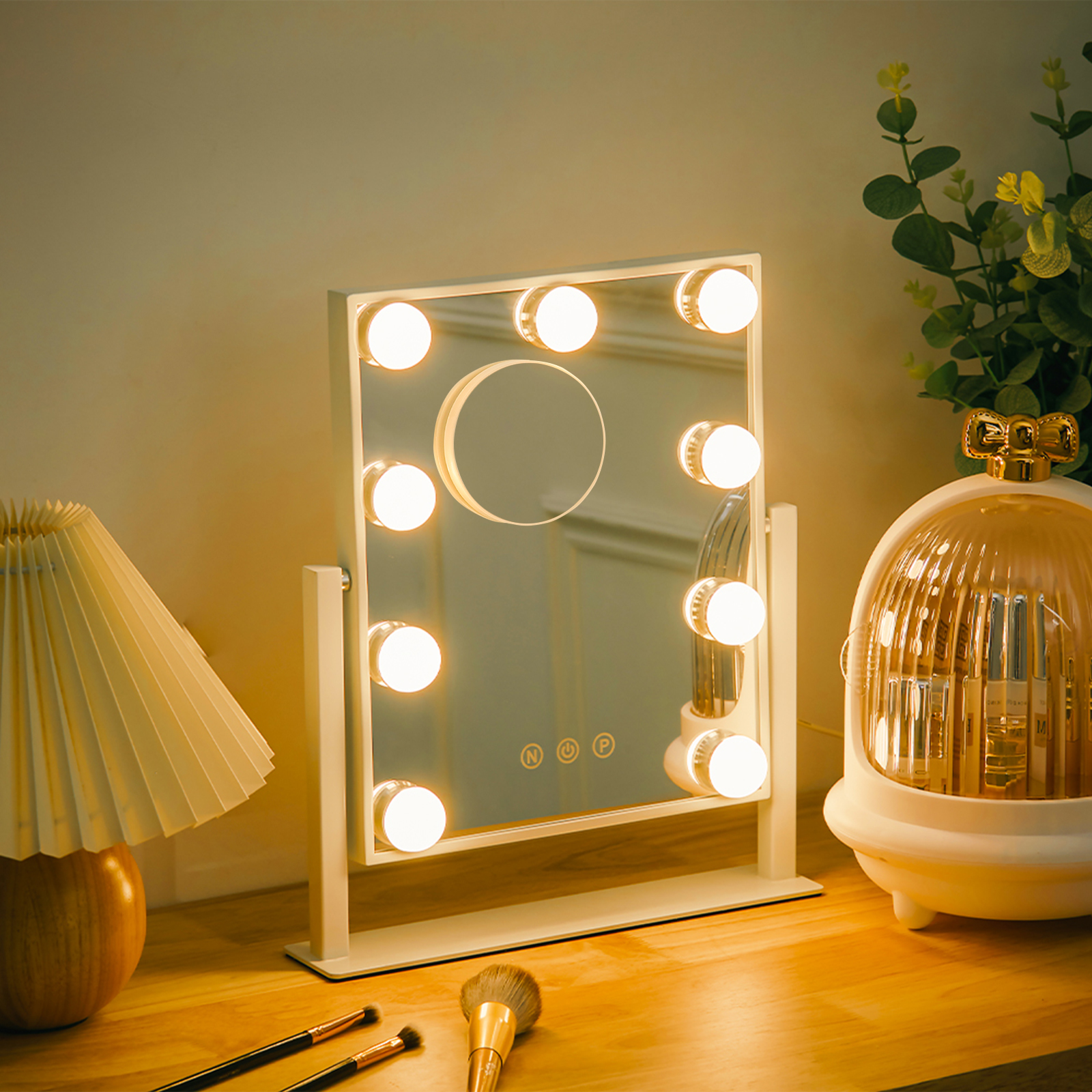 New Small Tabletop LED Mirror with 3 Settings