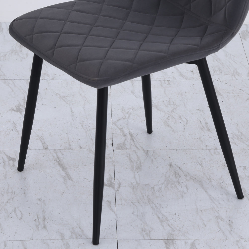 New Dark Grey Modern Urban Style Armless Dining Chair 1PC