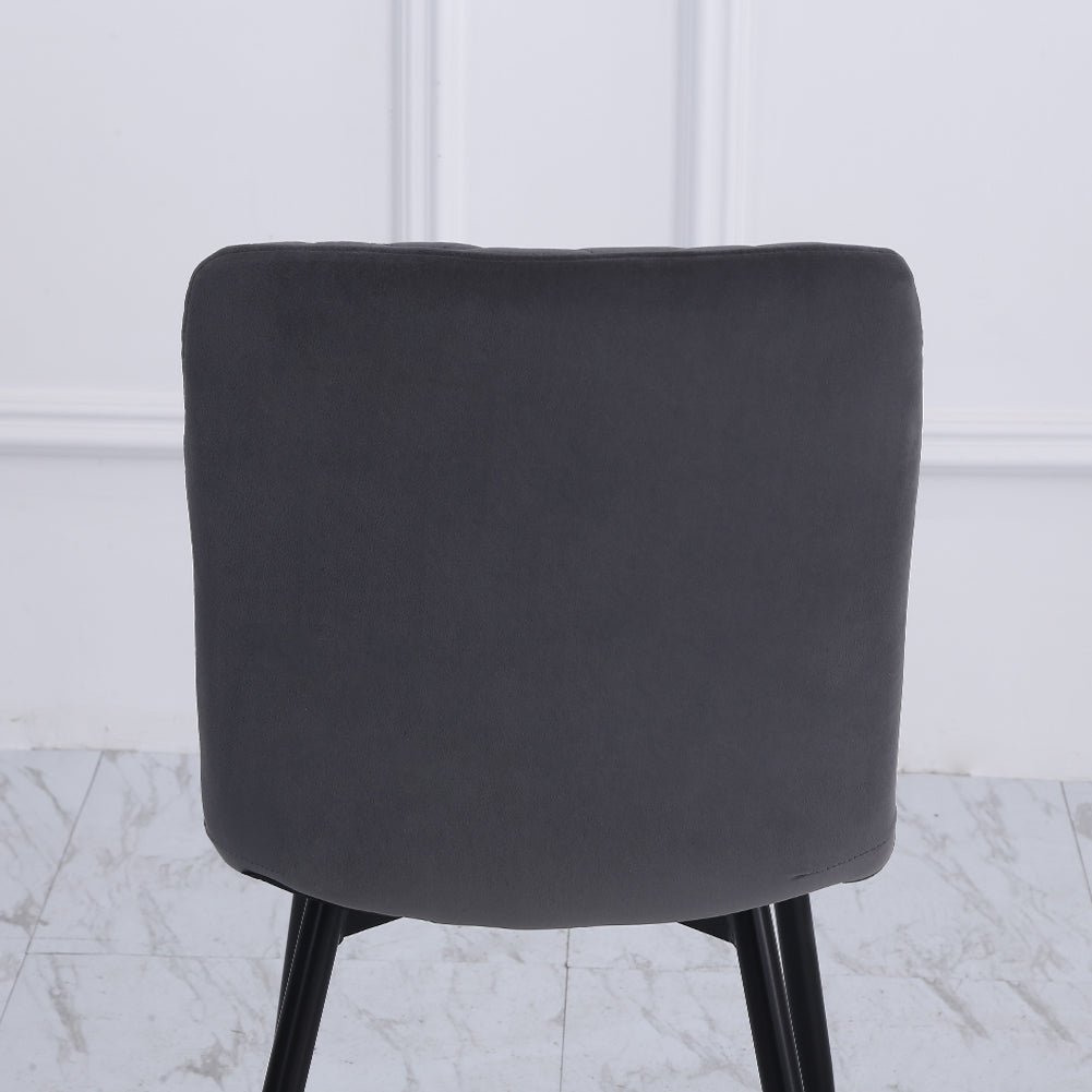 New Dark Grey Modern Urban Style Armless Dining Chair 1PC