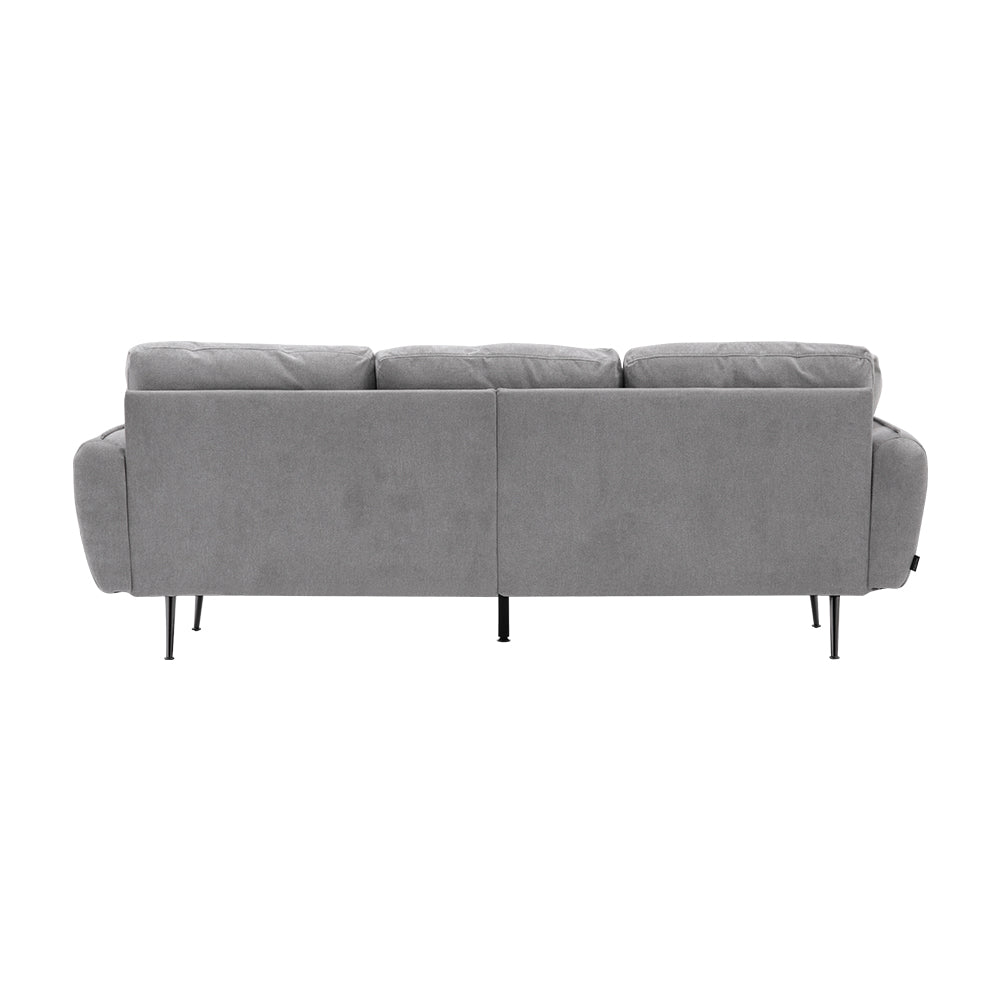 New Light Grey Fabric 3 Seater Sofa with Pillows