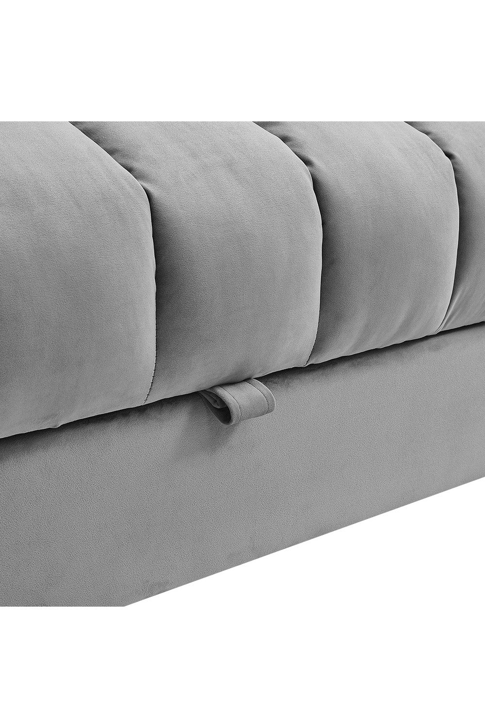 NEW Grey Channel Sleeper Sofa Bed