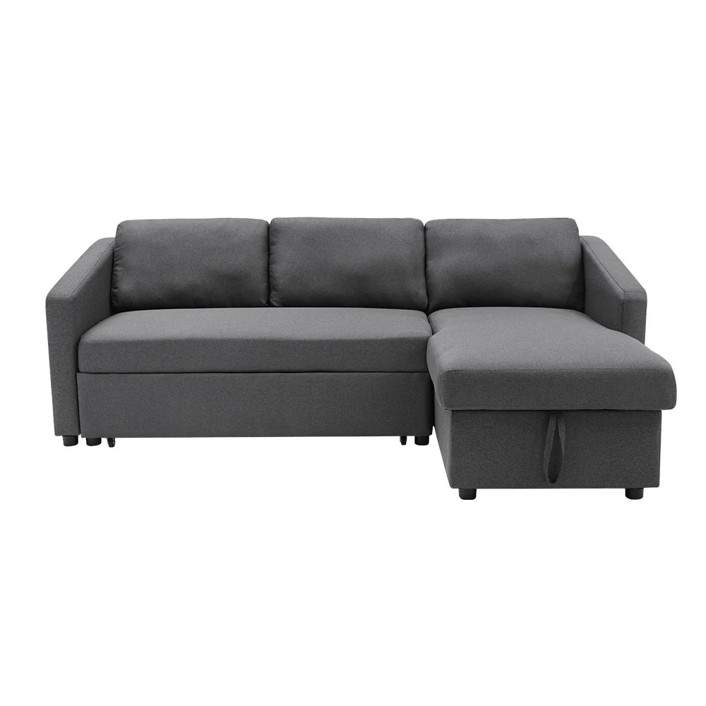 NEW Corner Sofa Bed 3 Seater L-Shaped Sofa with Storage