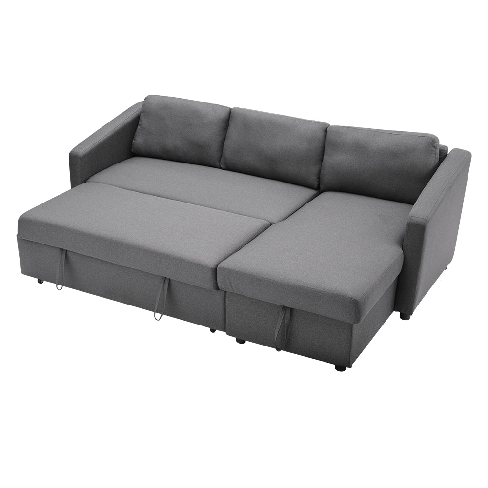 NEW Corner Sofa Bed 3 Seater L-Shaped Sofa with Storage