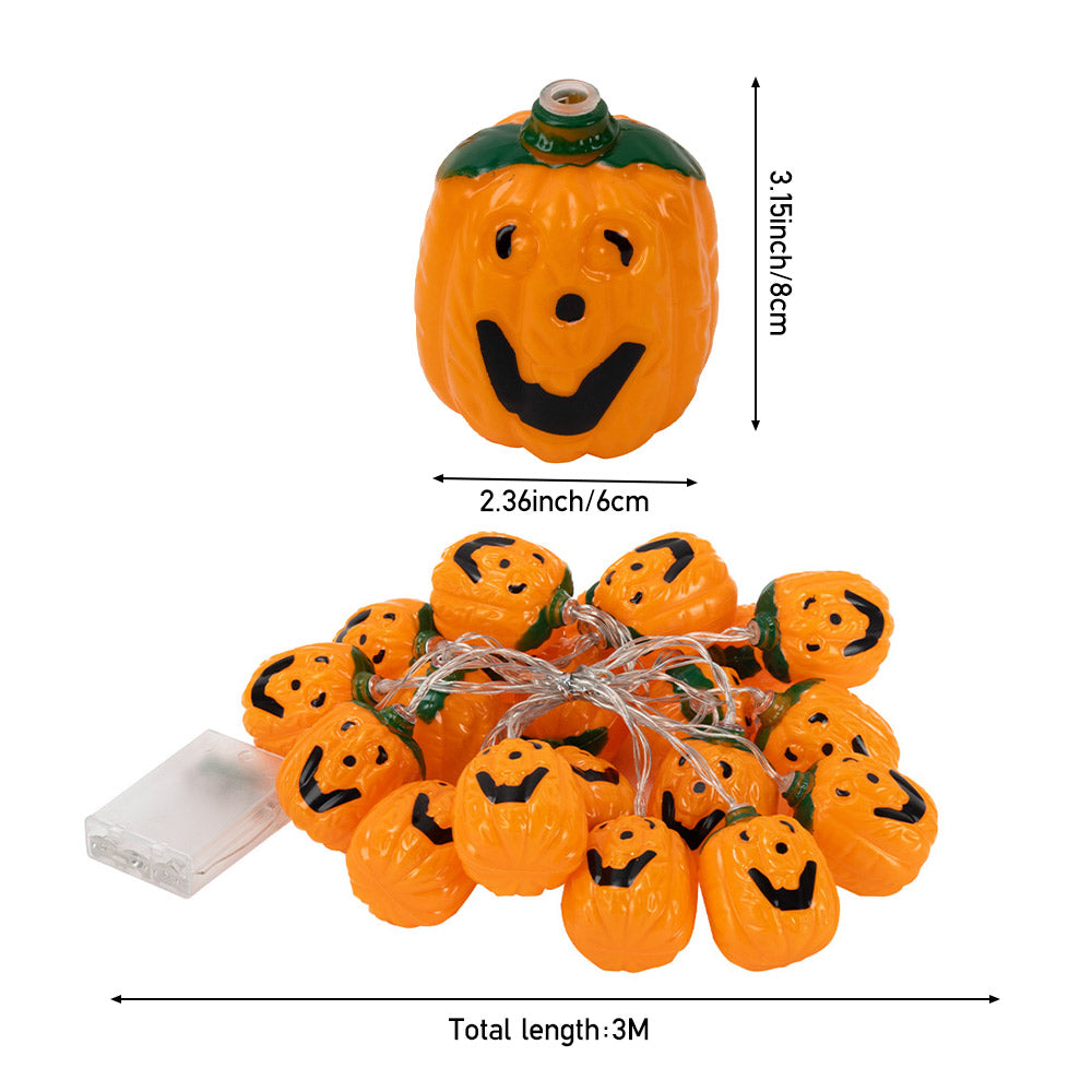 Halloween Pumpkin Battery Powered LED String Lights