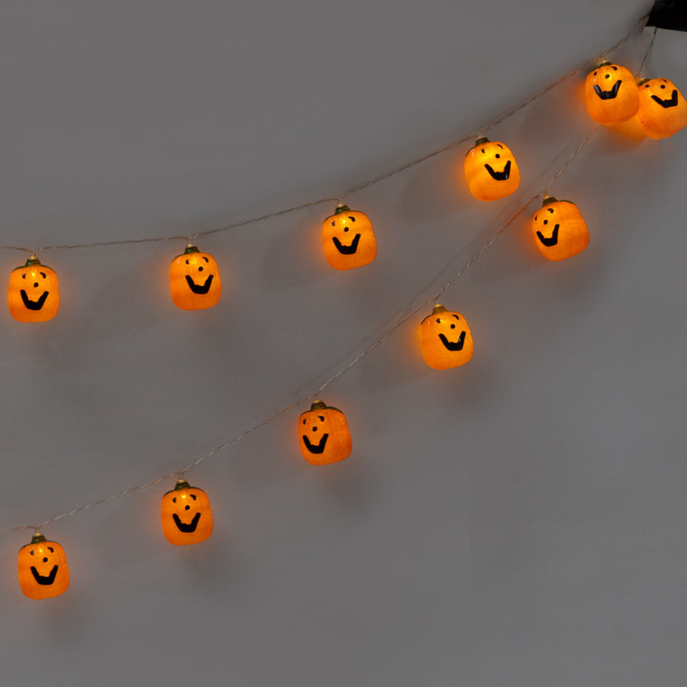 Halloween Pumpkin Battery Powered LED String Lights