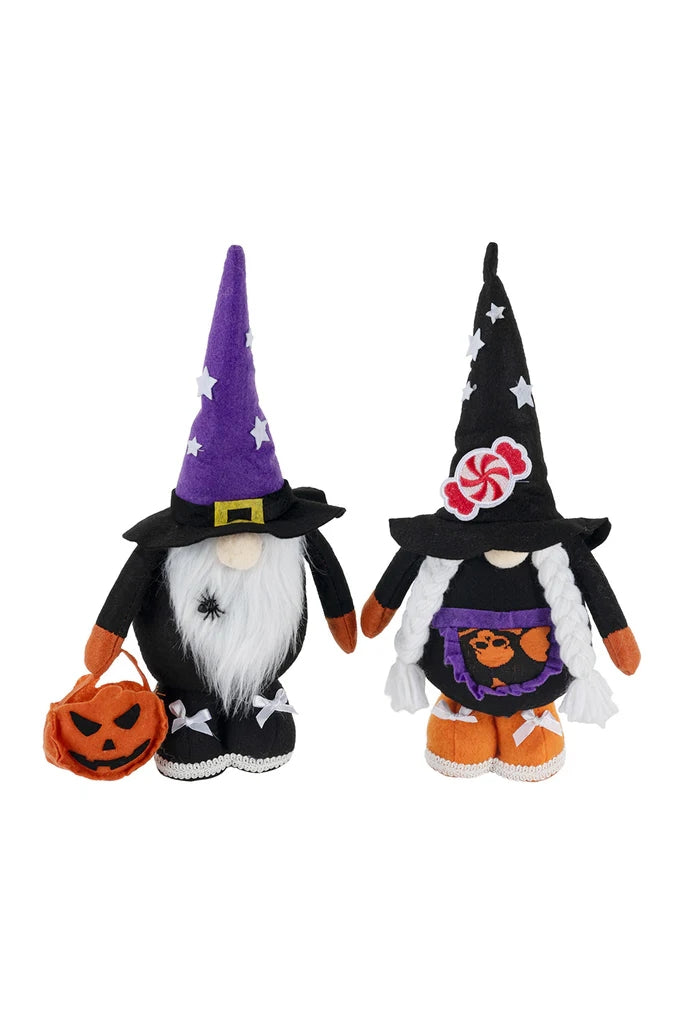 2 Pack Halloween Faceless Gnome Decor