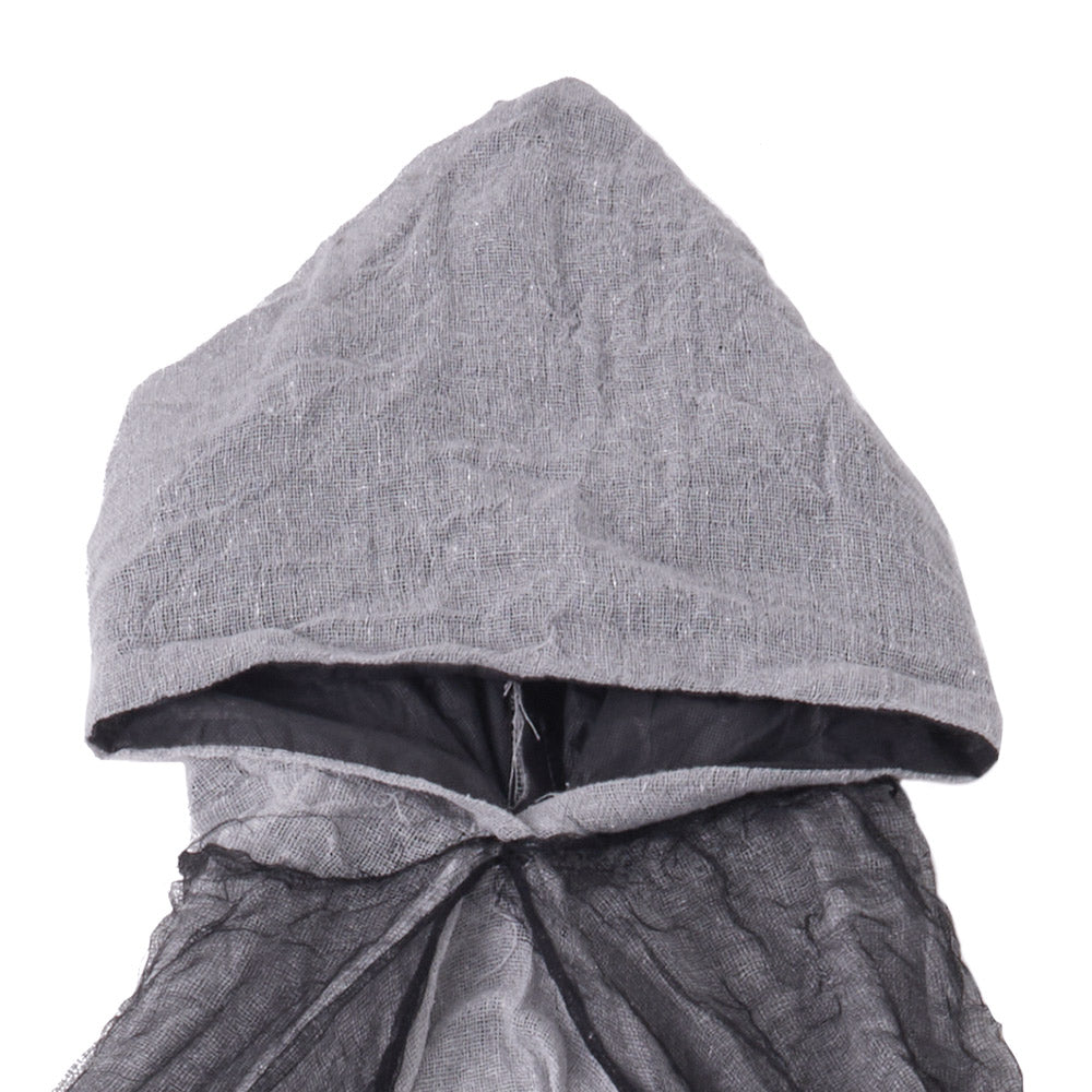 Halloween Costume Cosplay Skeleton Cloak Grey