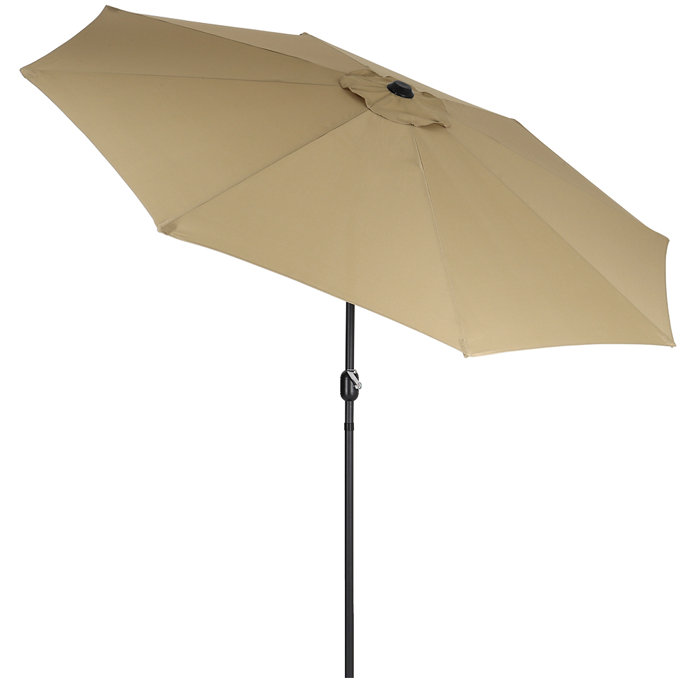 New 3M Sunshade Parasol Outdoor Garden Tilt Umbrella with Crank Polygon