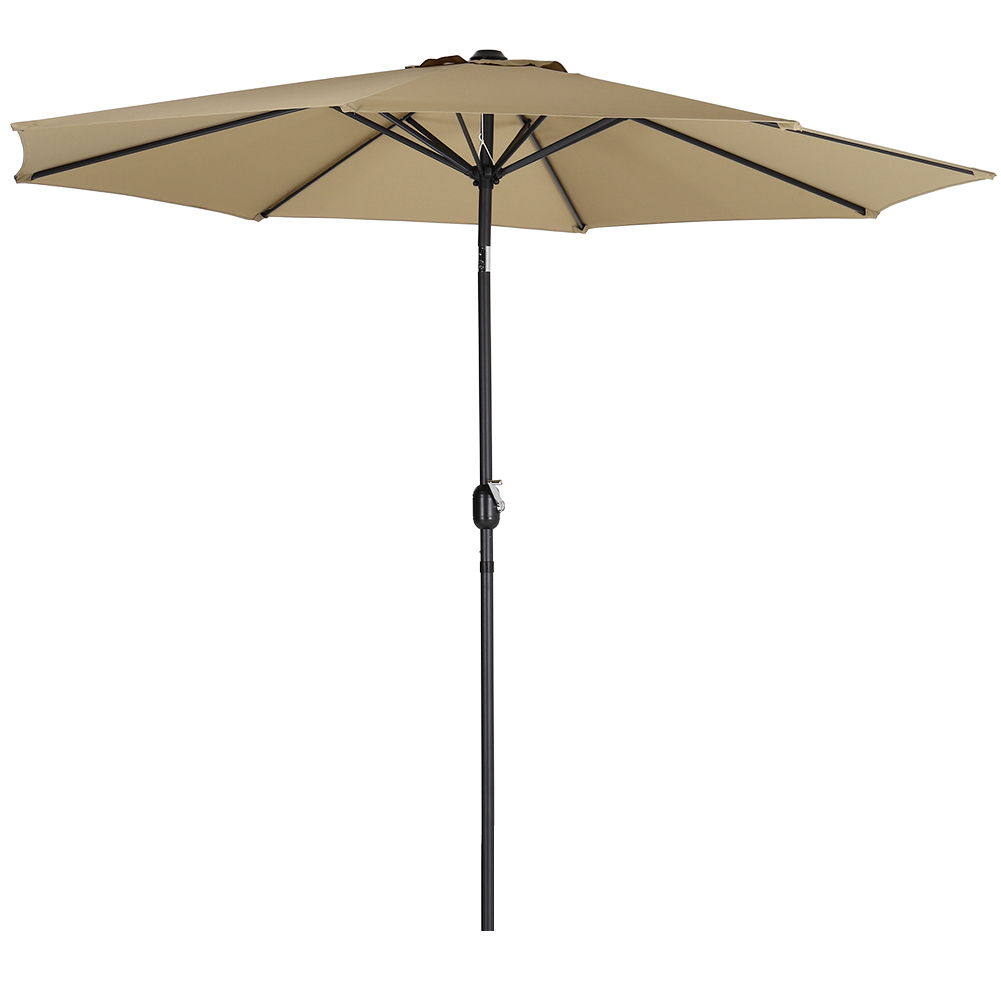 New 3M Sunshade Parasol Outdoor Garden Tilt Umbrella with Crank Polygon