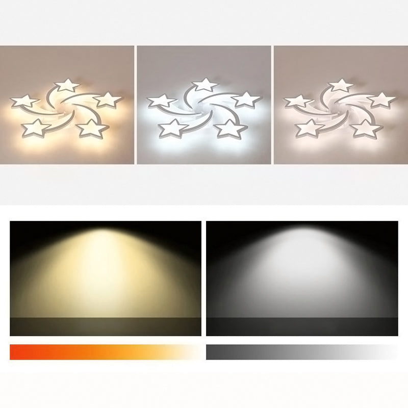 New Childlike Shooting Stars LED Ceiling Light Adjustable Light 70cm Dia