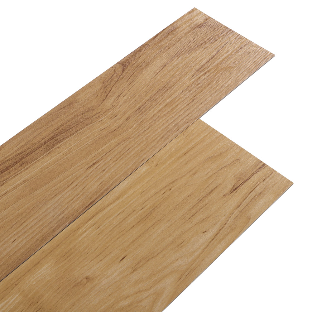 New 36 Pcs PVC Wooden Self-adhesive Laminate Flooring Planks Brown