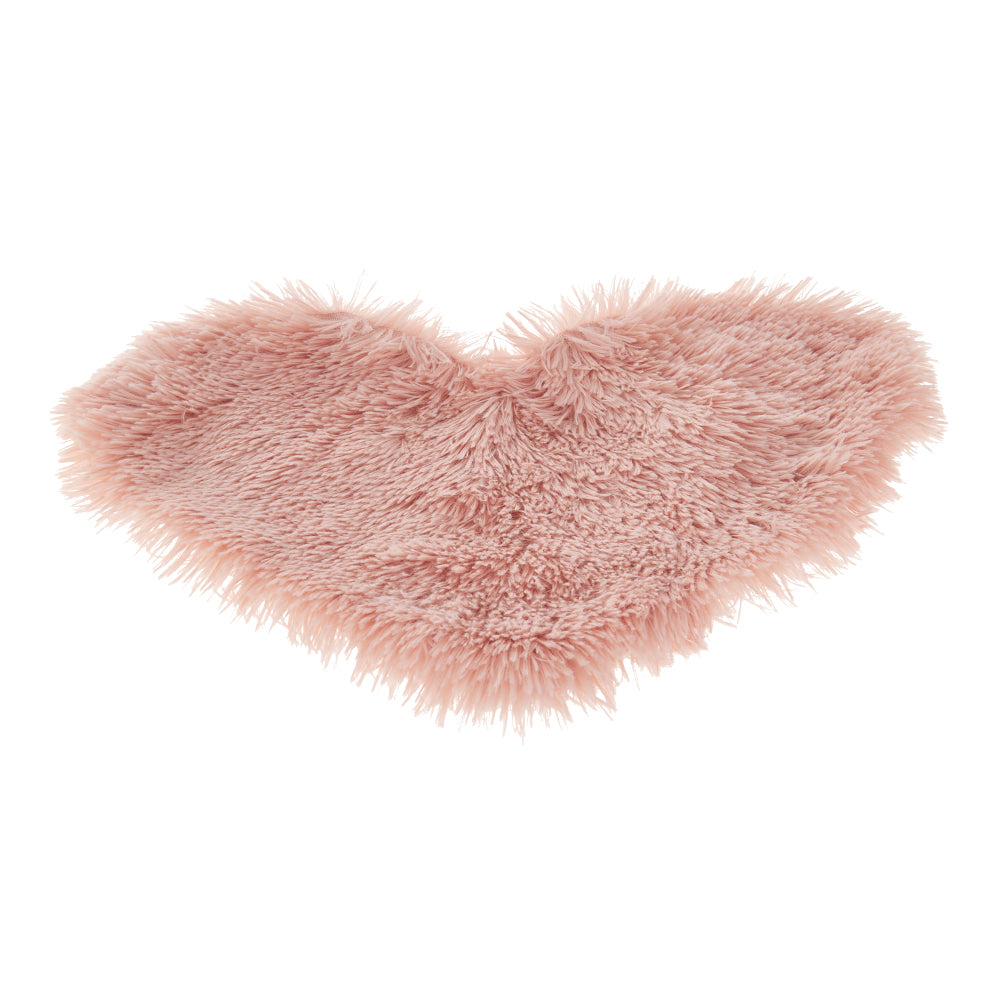 Heart Shaped Long Plush Throw Pillow Cushion Pink