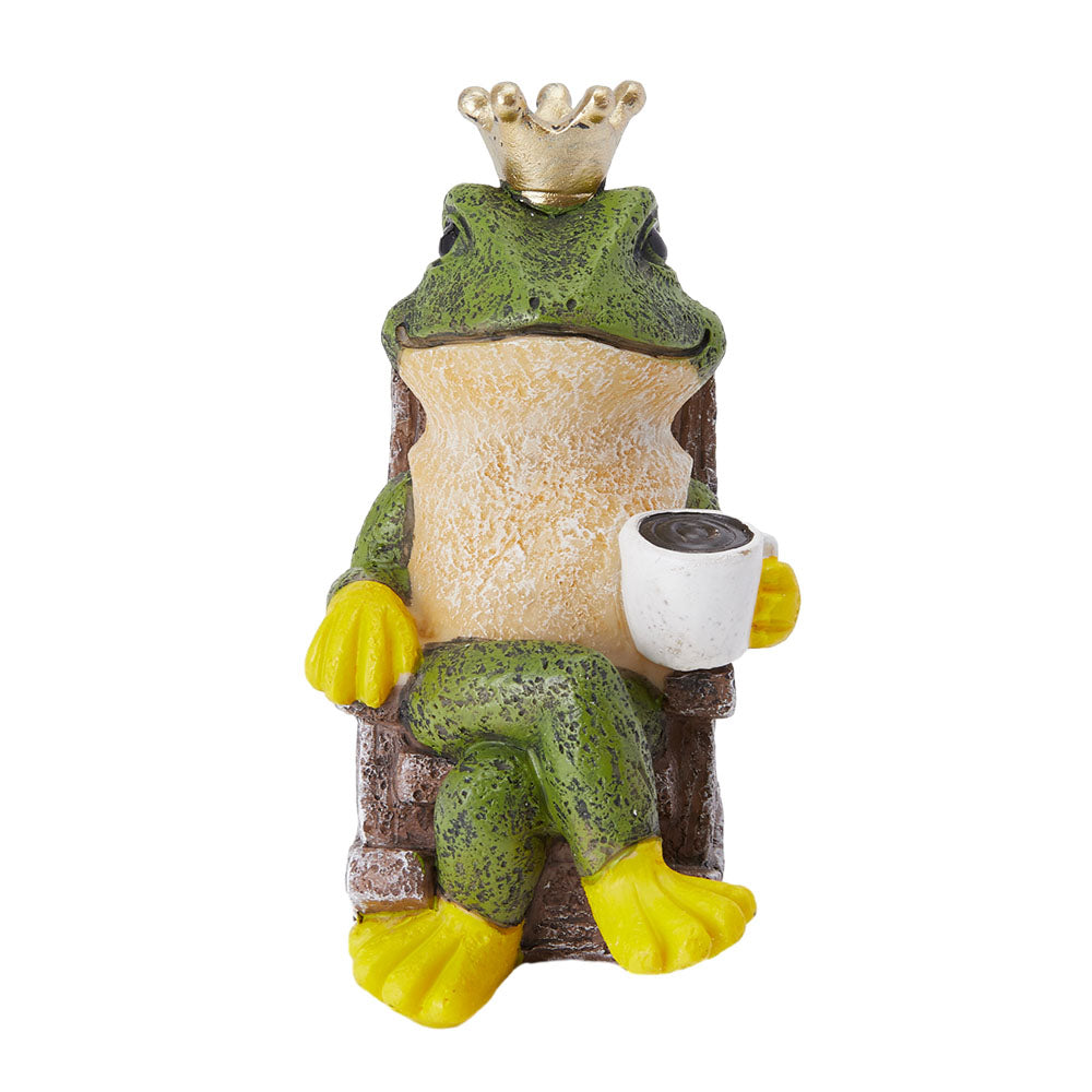 Frog Prince Figurine Resin Tabletop Ornament