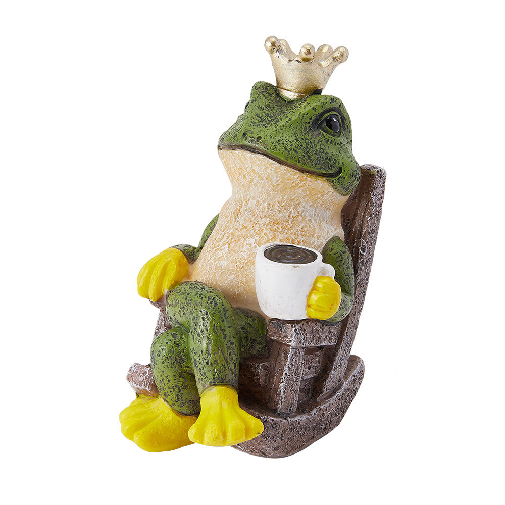 Frog Prince Figurine Resin Tabletop Ornament