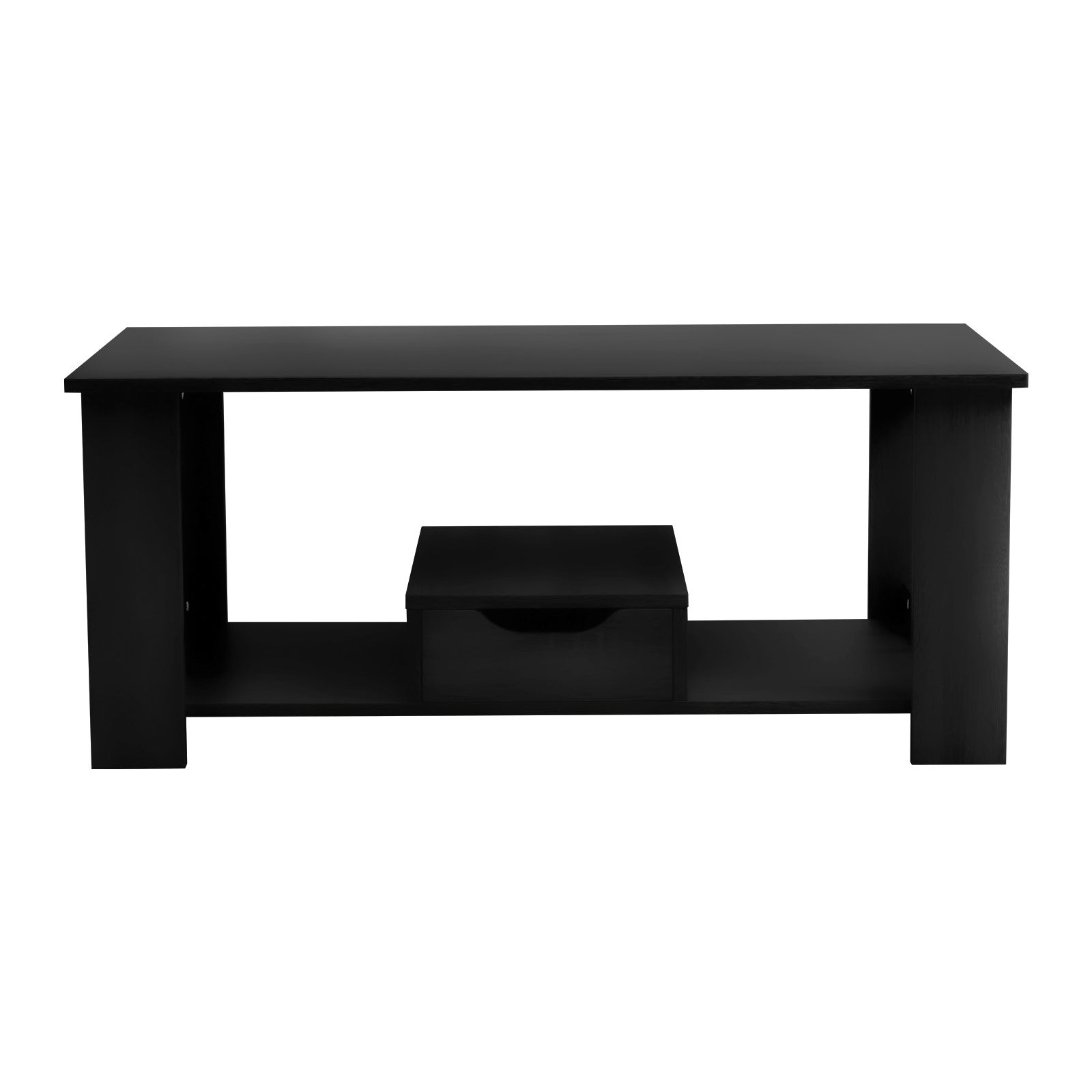 Black Coffee Table with Storage Small Tea Table Desk Wooden Living Room Furniture