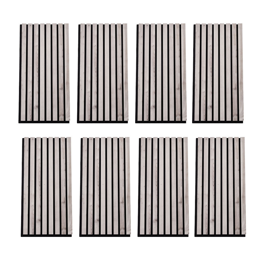 New 8 Pack Acoustic Wood Slat Wall Panels Interior Decor