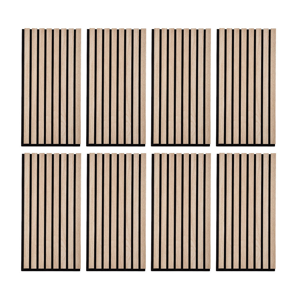 New 8 Pack Acoustic Wood Slat Wall Panels Interior Decor