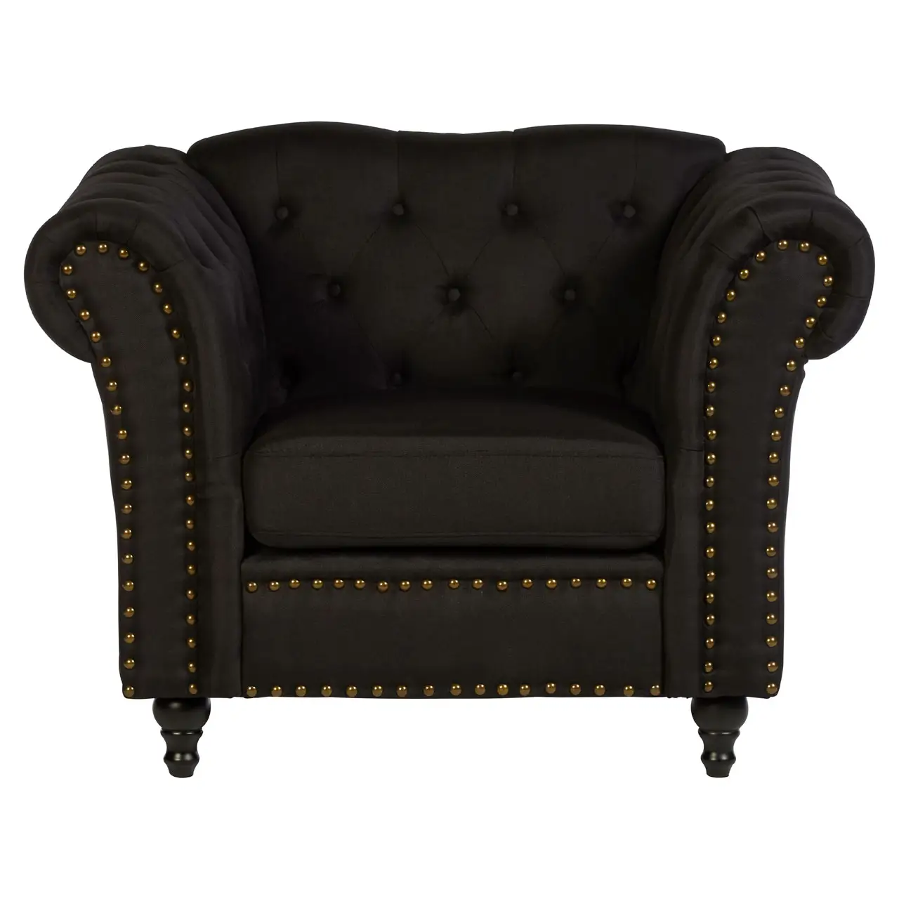 Fable Black Chesterfield Chair