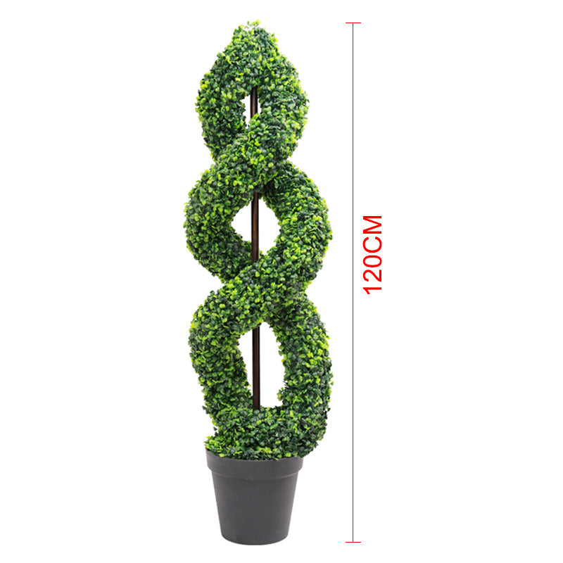 Artificial Topiary Spiral Tree Plant 120cm H