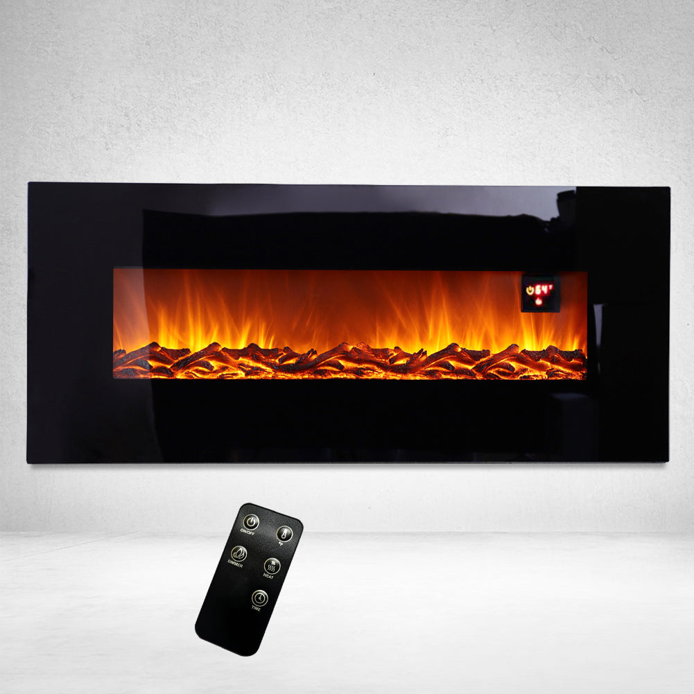 New 50 Inch Wall Mounted Electric Fireplace with Remote