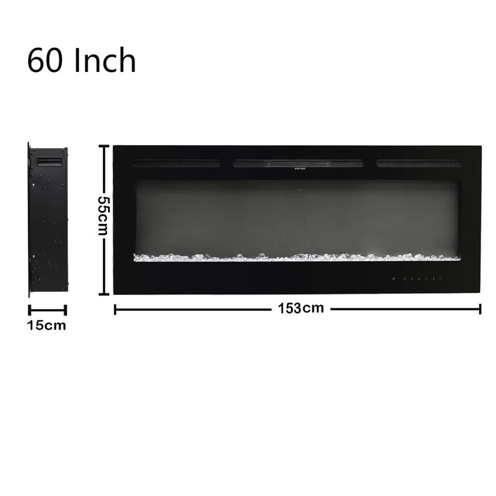 New 40/50/60/70/80 inch Electric Fireplace Adjustable Flame with Remote