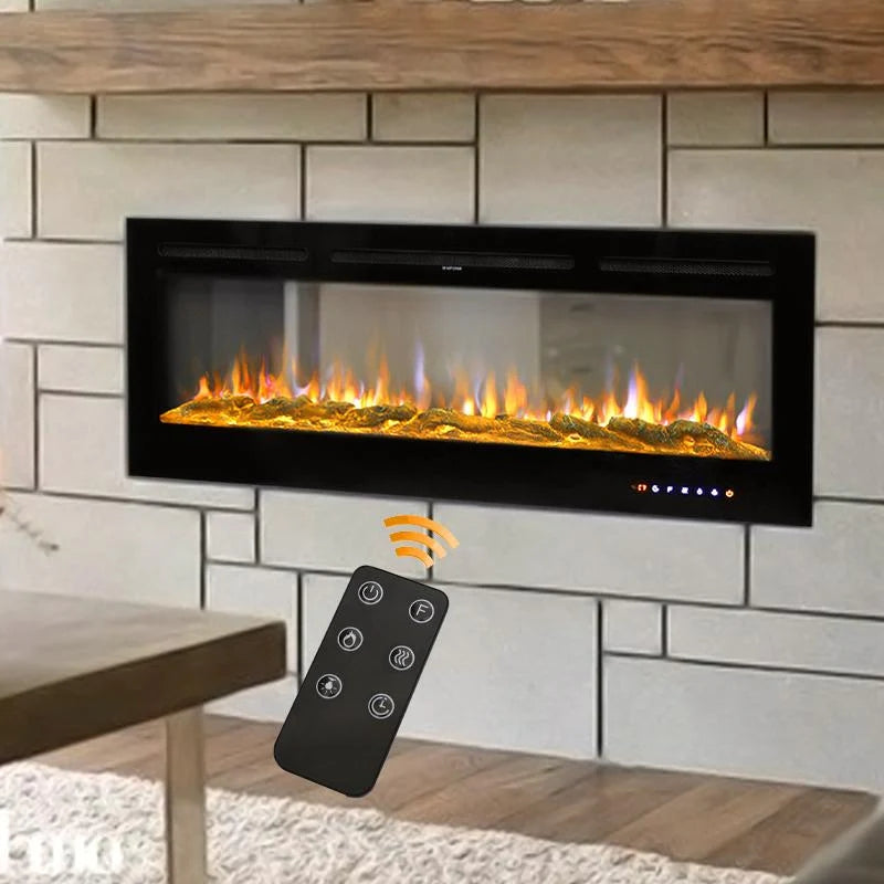 New 40/50/60/70/80 inch Electric Fireplace Adjustable Flame with Remote