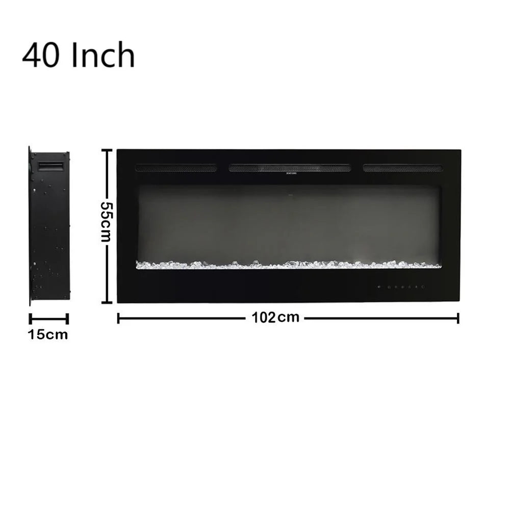 New 40/50/60/70/80 inch Electric Fireplace Adjustable Flame with Remote