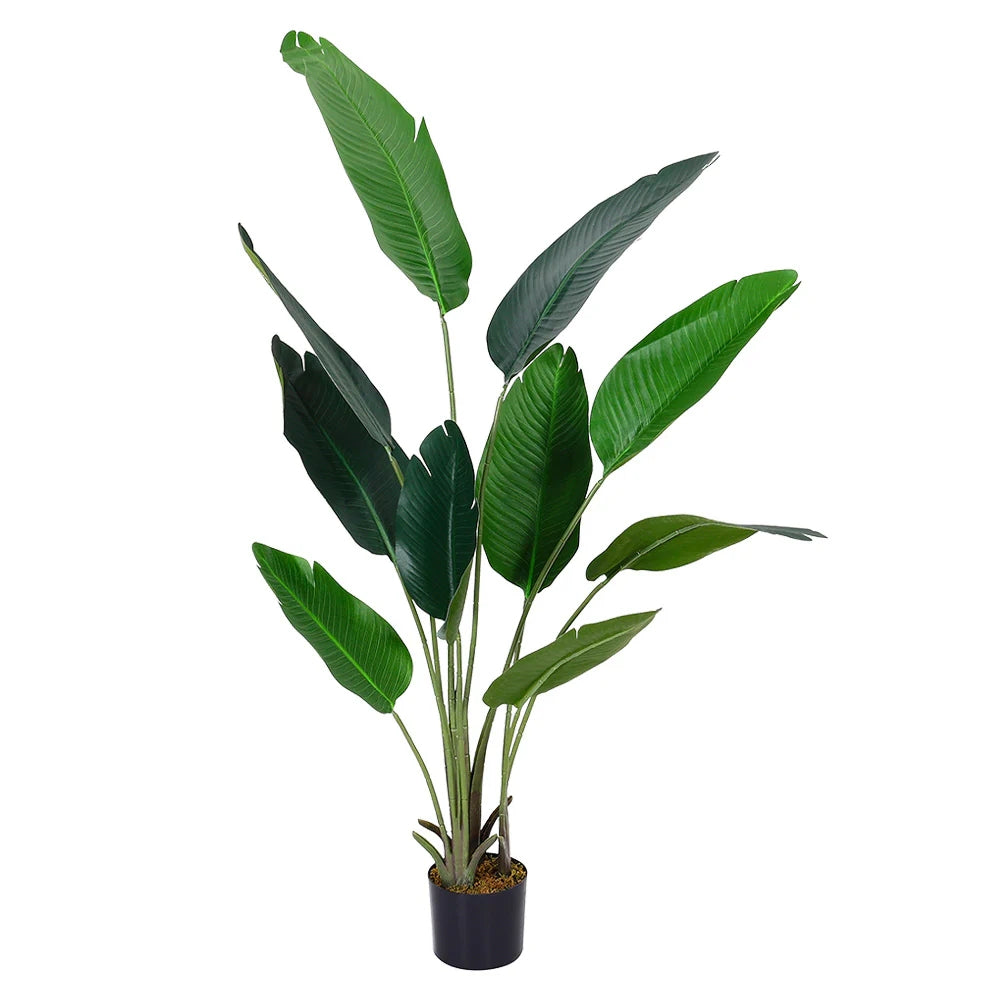 160 cm Tall Artificial Banana Leaf Tree Faux Large Plants in Pot