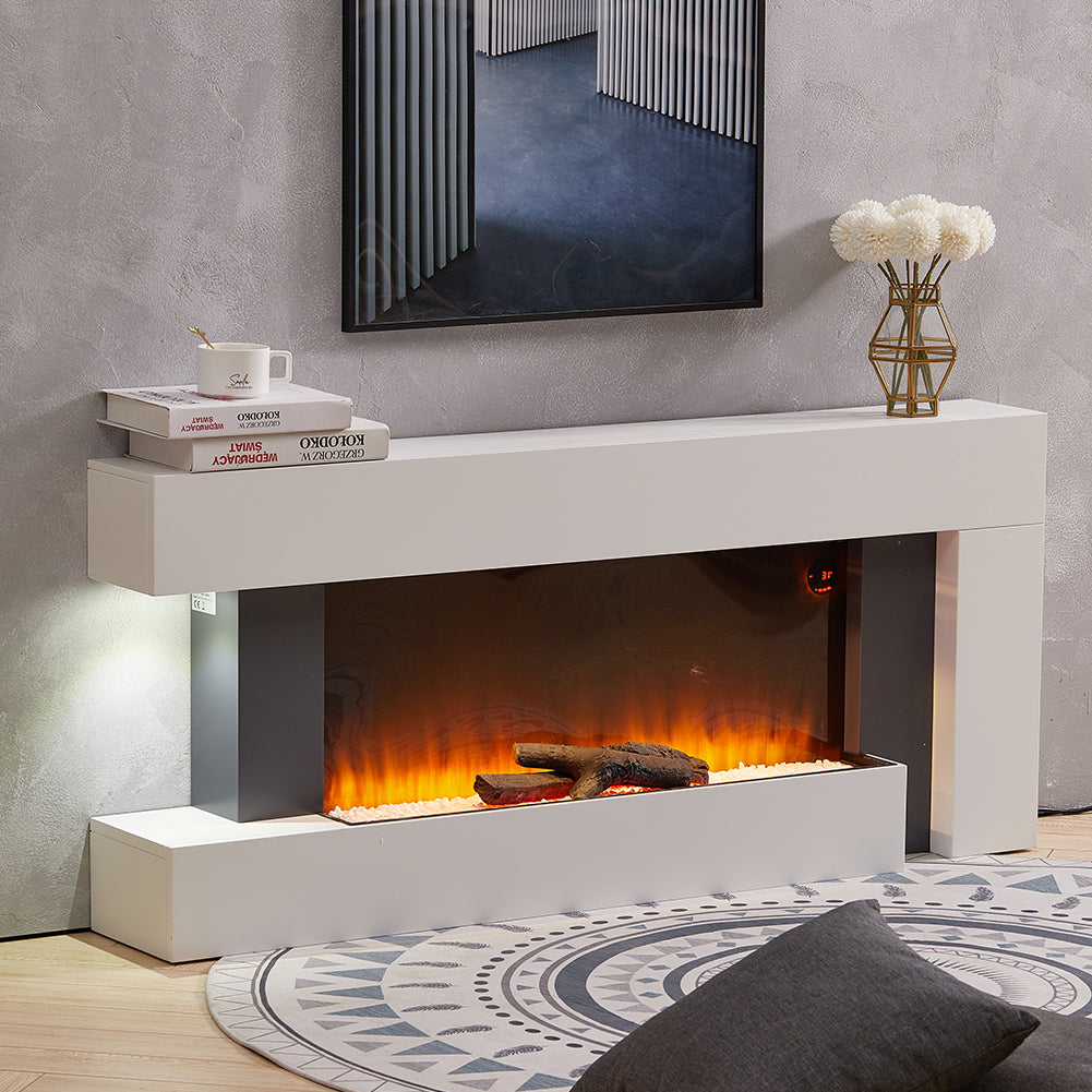 New Freestanding Electric Fireplace Mantel