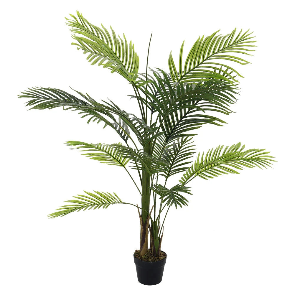 130cm Artificial Bamboo Palm Tree Plant in Pot Indoor Living Room Plant Decor