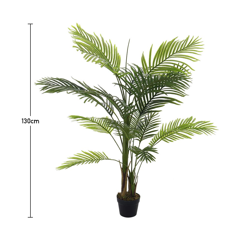 130cm Artificial Bamboo Palm Tree Plant in Pot Indoor Living Room Plant Decor