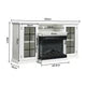 New 24 Inch 3-Sided Electric Fireplace PM1347