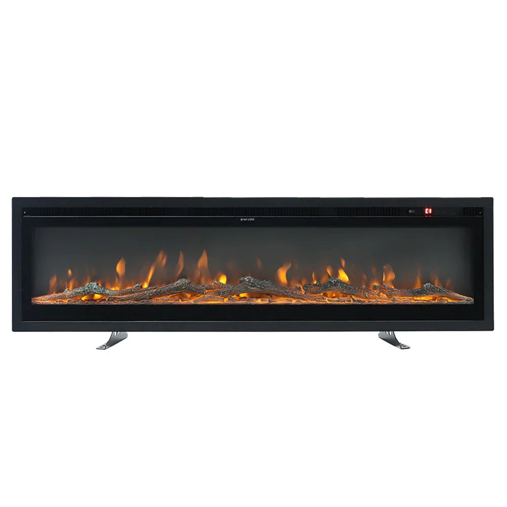 New 70/80 inch 3 in 1 Electric Fireplace with Remote 12 Flame Colours 1800W