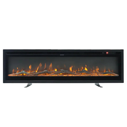 New 100 Inch Electric Fireplace with Remote 12 Flame Colours 1800W