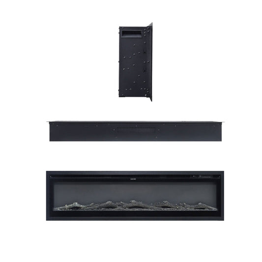 New 100 Inch Electric Fireplace with Remote 12 Flame Colours 1800W