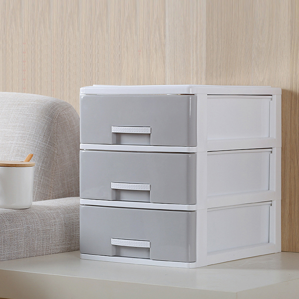 New Plastic Desktop Storage Box with Small Drawers