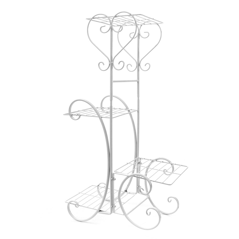 New European-Style Classic 4-Tiered Tall Metal Plant Stand