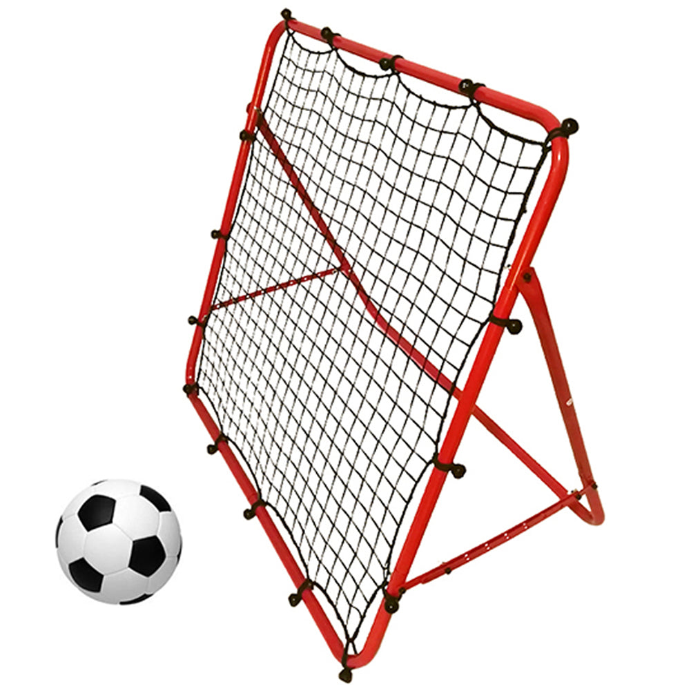 Red Foldable Steel Football Rebound Net Trainer
