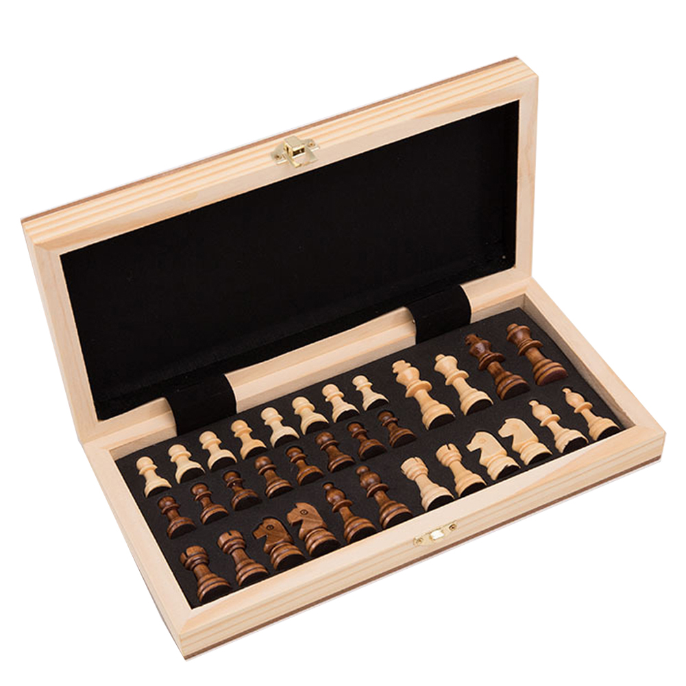 Foldable Wooden Magnetic Chess Set