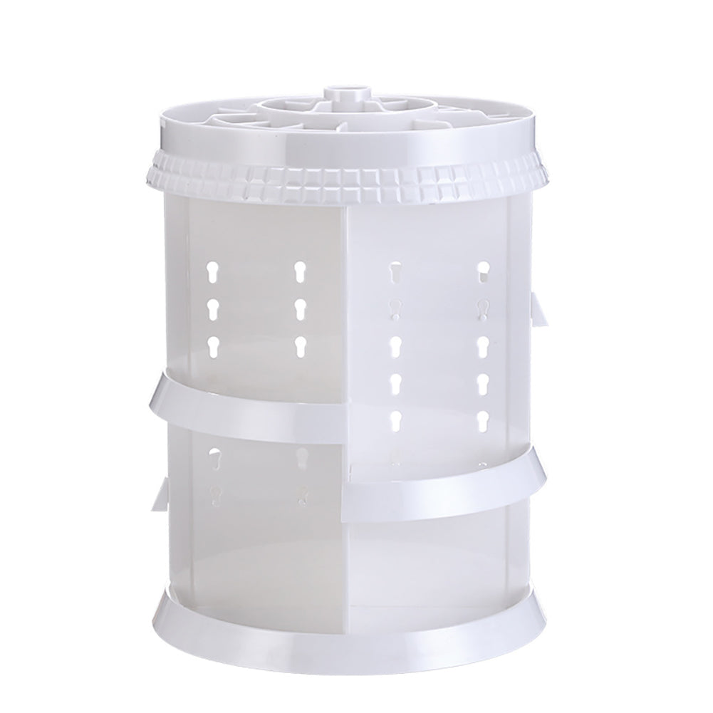 New Rotating Cosmetic Storage Organiser White